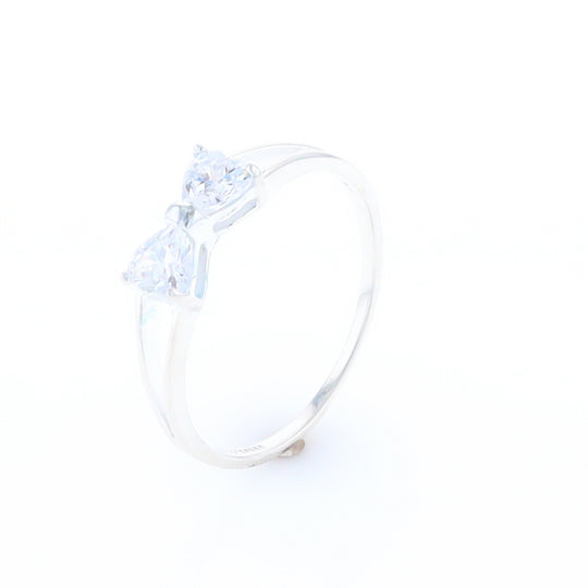 Cubic Zirconia Bow Tie Ring