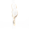 Gold Quartz Earrings Diamond Shape Inlaid Lever Backs G2