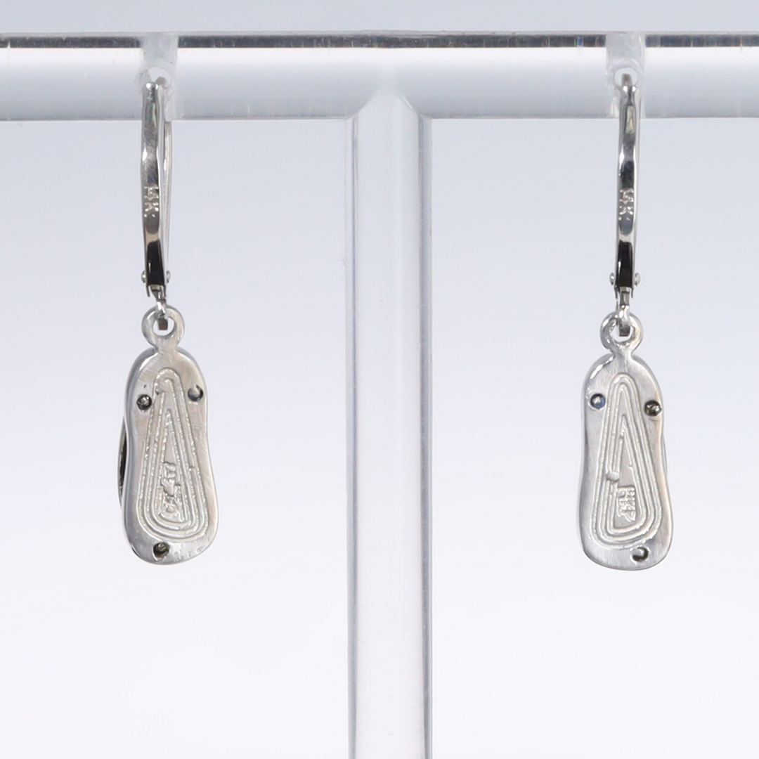 Opal Earrings Sandal Inlaid Design Lever Backs