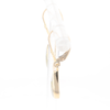 Gold Quartz Earrings Tear Drop Inlaid Lever Backs - G2