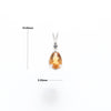 Citrine Pear Pendant