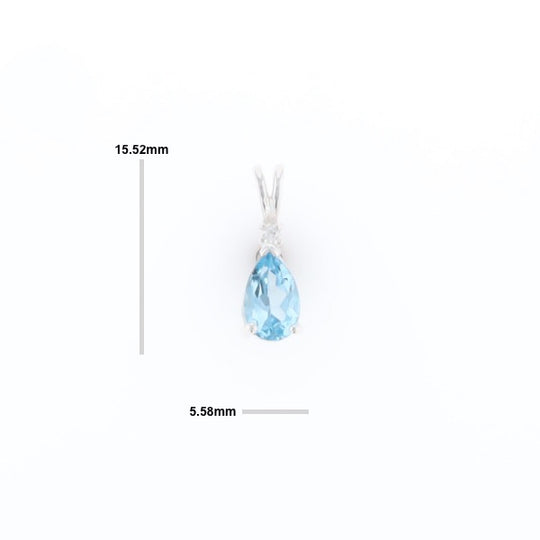 Blue Topaz Pendant