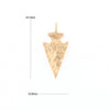 Gold Arrowhead Pendant