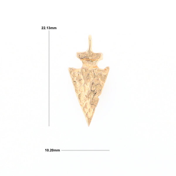 Gold Arrowhead Pendant