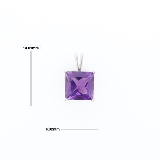 Amethyst Solitaire Pendant