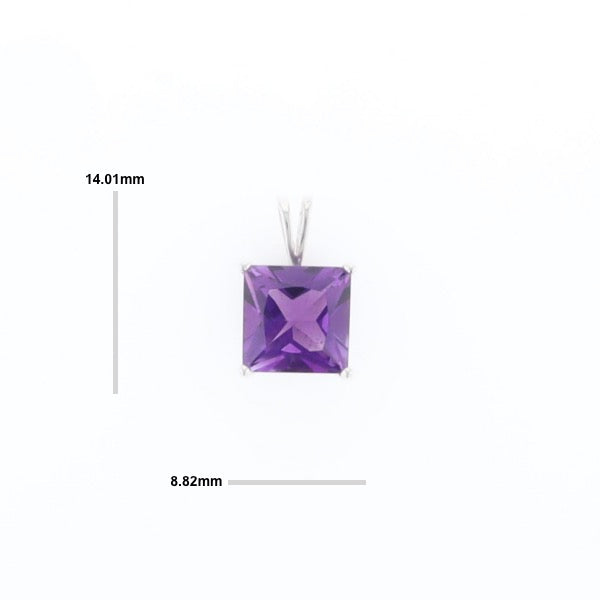 Amethyst Solitaire Pendant