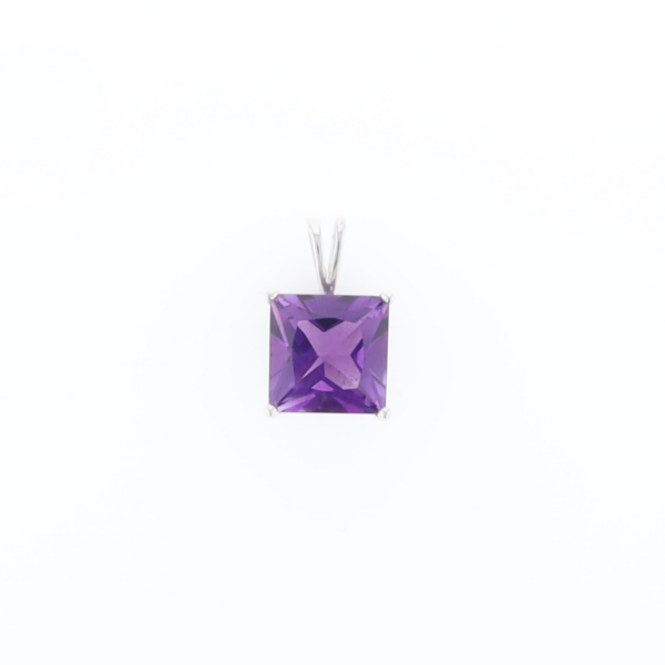 Amethyst Solitaire Pendant