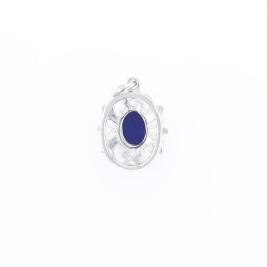 Silver Lapis Lazuli Pendant