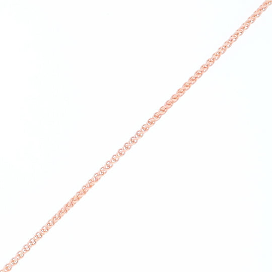 22" Rose Gold Adjustable Spiga Chain