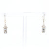 Sterling Silver Gold Quartz Inlaid Earrings - G3