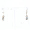 Sterling Silver Gold Quartz Inlaid Earrings - G3