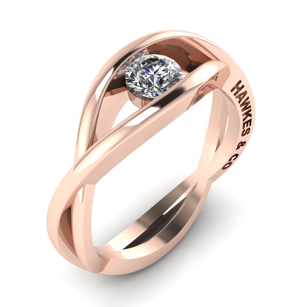 Entwined Bands of Love Ring (Made to Order)