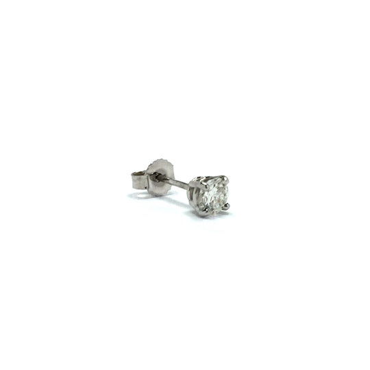 0.26CTW Round Brilliant Cut Diamond Stud Earring