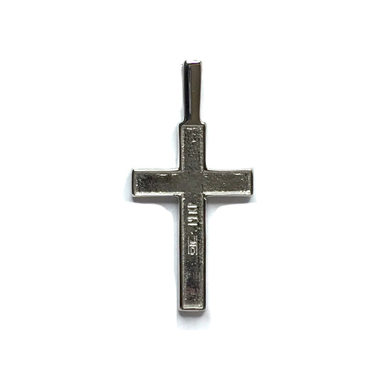 Onyx 3 Section Inlaid Cross Pendant